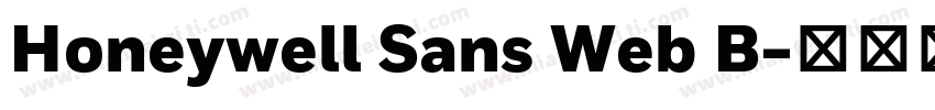 Honeywell Sans Web B字体转换